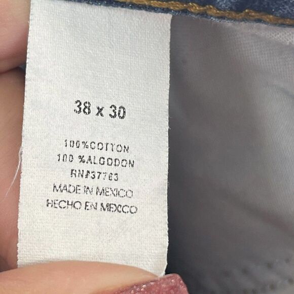 Perry Ellis Collection Jeans Mens Size 38x30 Relaxed Straight Leg Blue Denim - Picture 8 of 8